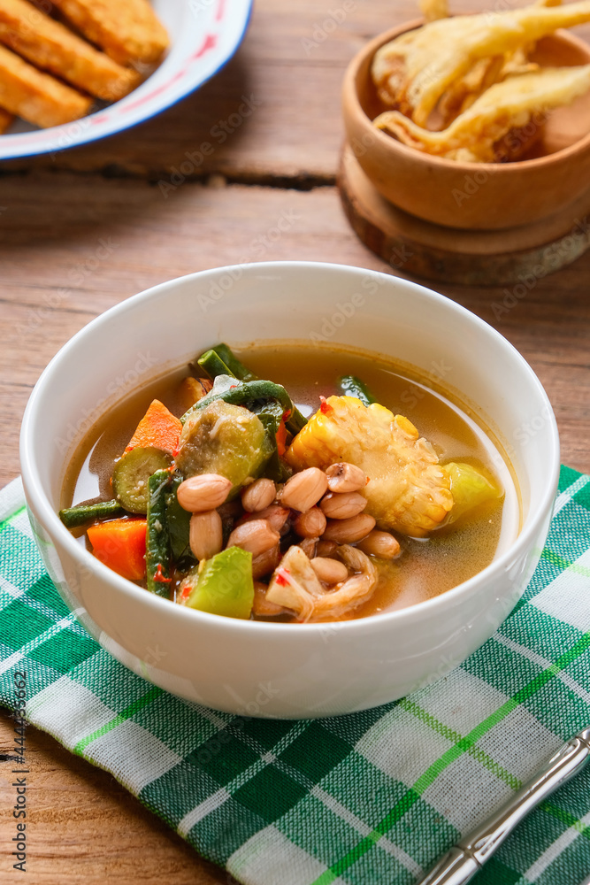 Indonesian cuisine. sayur asam close up. vegetable Indonesian cuisine. sayur asam close up. vegetable