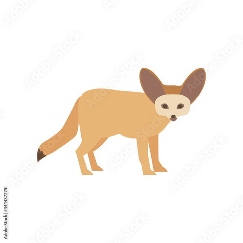 Fennec fox. isolated illustration © antikwar1