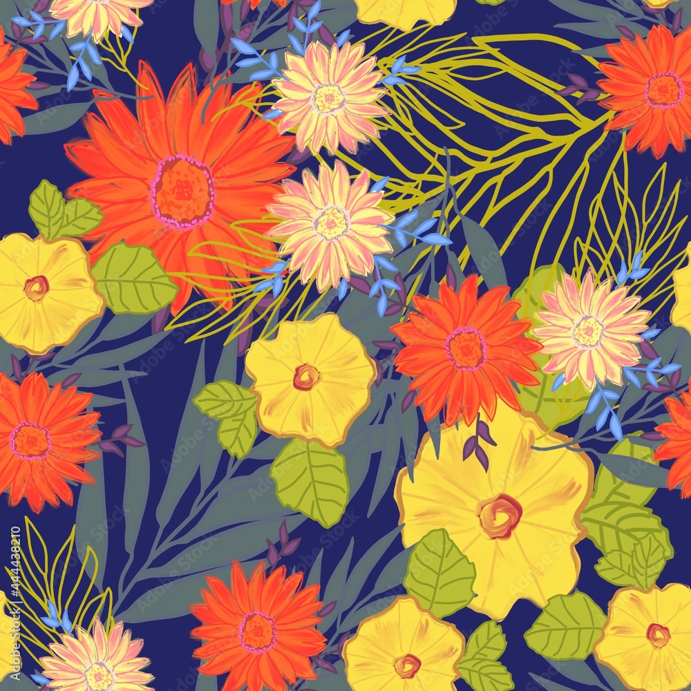 seamless floral pattern seamless floral pattern