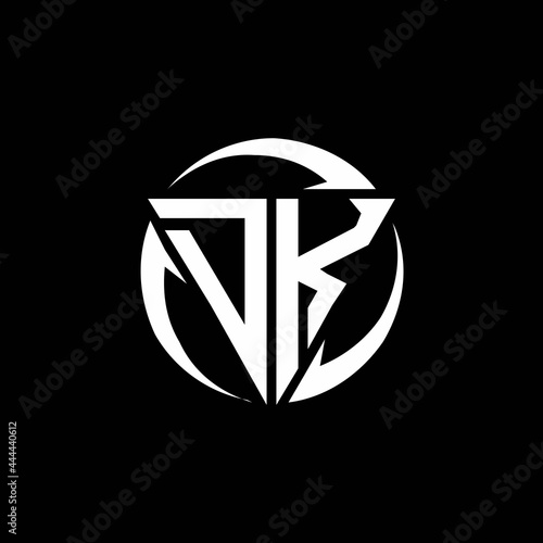 DK logo monogram design template
