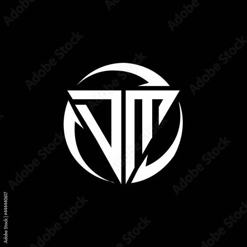 DM logo monogram design template