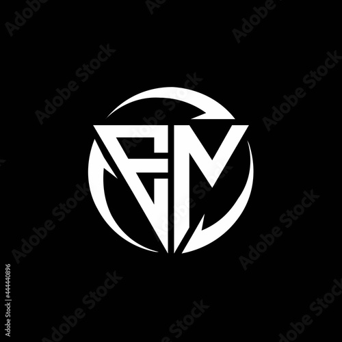 Free Download EN logo monogram design template - GFXLoad