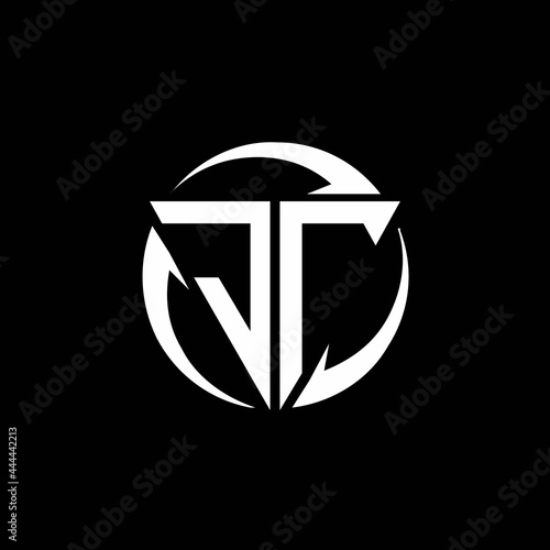 JT logo monogram design template