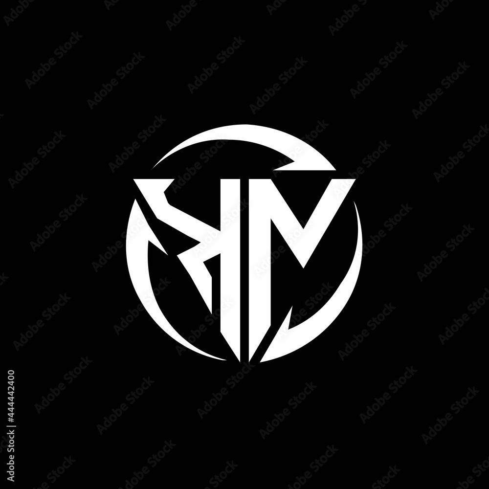 KN logo monogram design template KN logo monogram design template