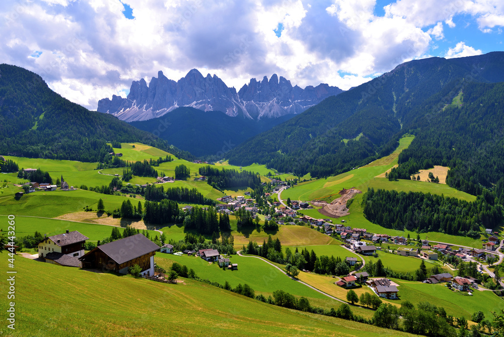 Odle-Puez Natural Park Val di Funes Dolomites in Italy