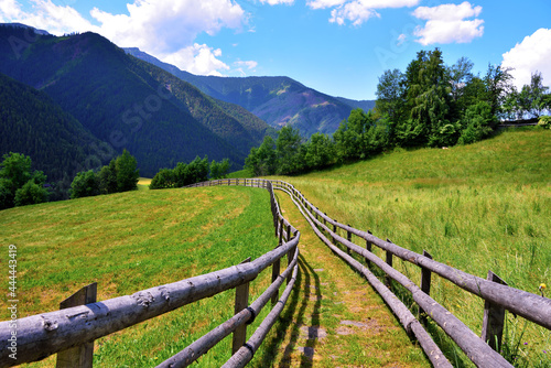 panorama of the val di funes south tyrol Italy