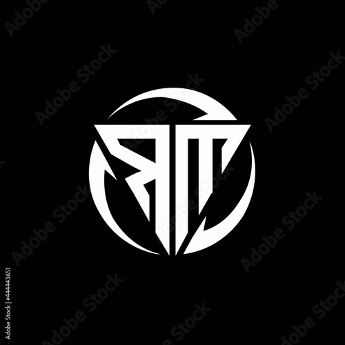 RM logo monogram design template
