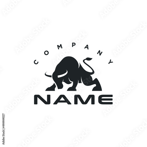 Fototapeta Naklejka Na Ścianę i Meble -  bull logo icon design vector concept