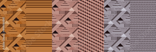 Fabric seamless pattern set...