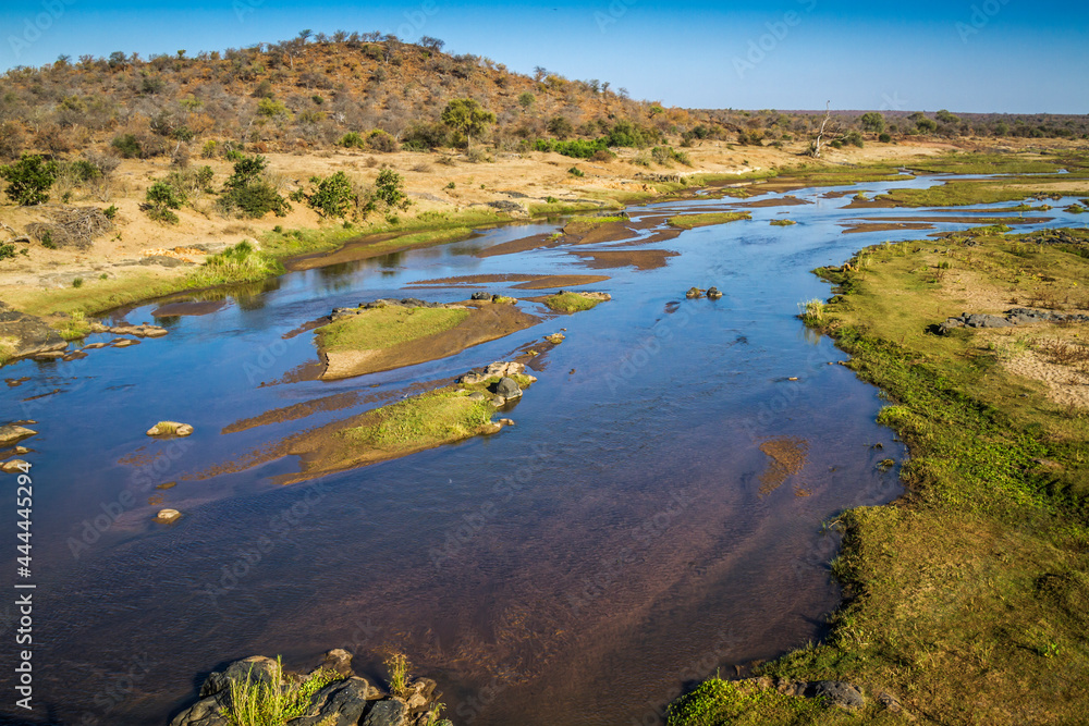 Olifant river scenery in Kruger National park, South Africa