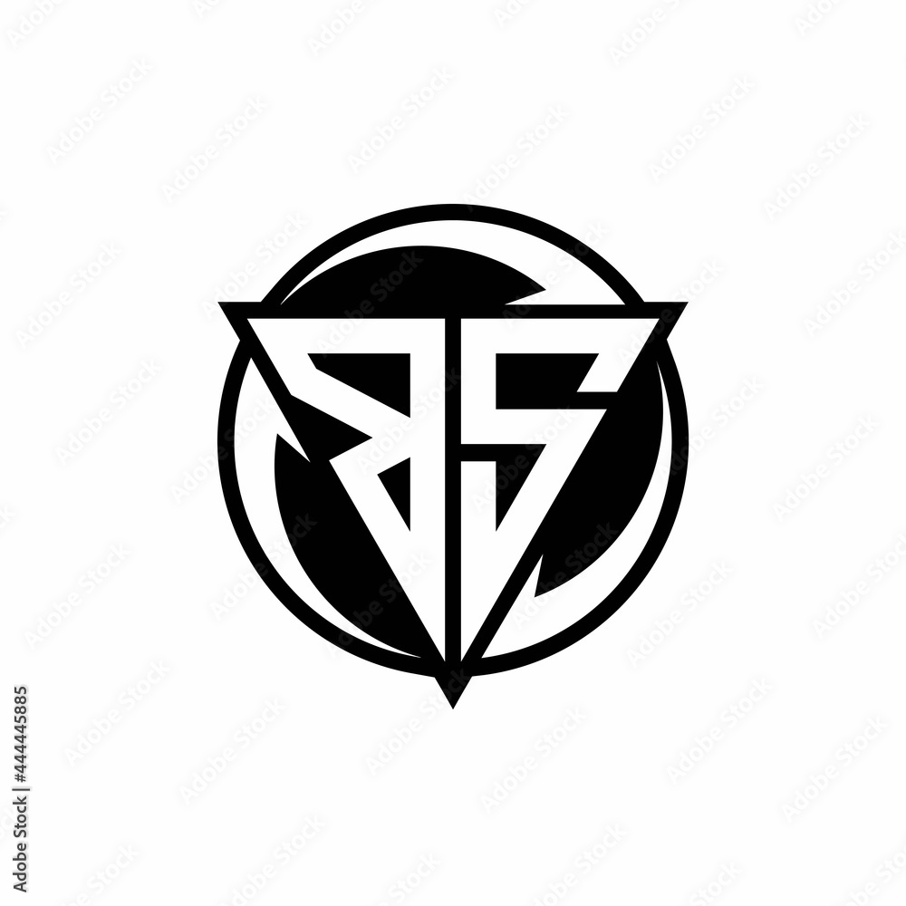 BS logo monogram design template BS logo monogram design template