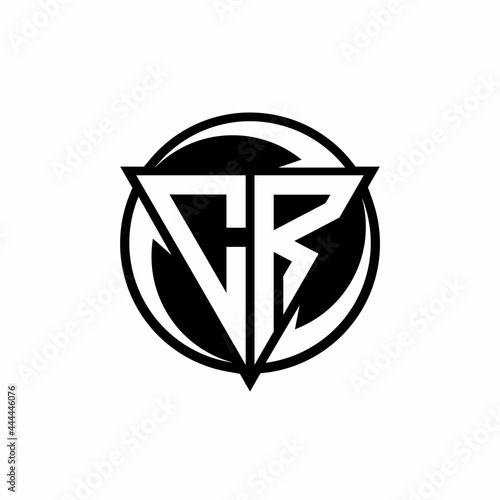 CR logo monogram design template