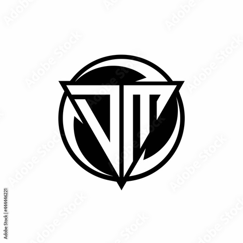 DM logo monogram design template