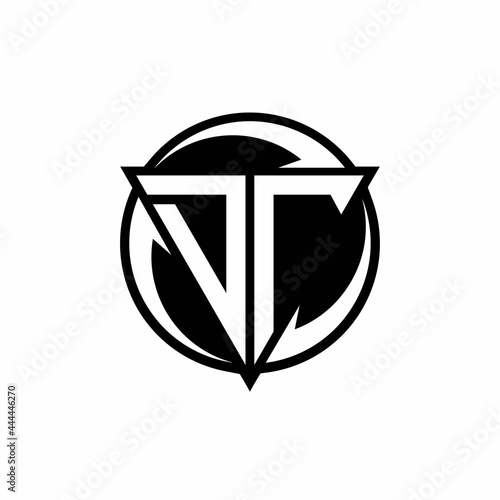 DT logo monogram design template