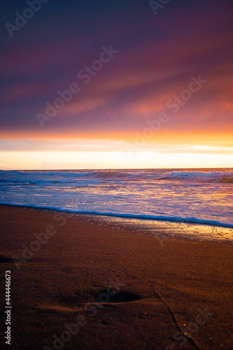 sunset on the beach