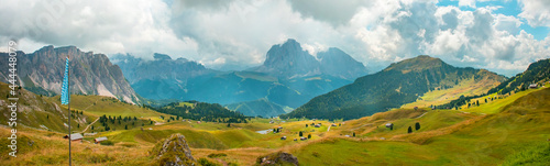 Summer landscape of mount Langkofel, South Tirol, Dolomites mountains, Italy