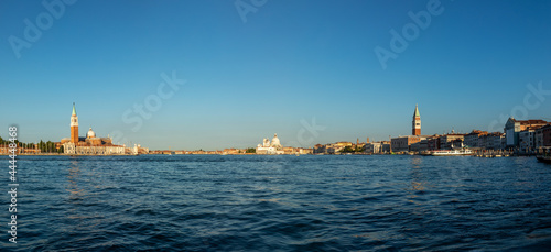 panoramic view of Venice with Canale Grande, San Marco square and world famous campanile