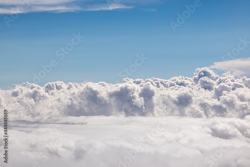 detail of sky with soft clouds and blue sky © travelview