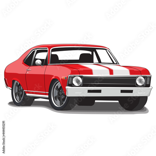 1970 s Style Vintage Classic Muscle Car