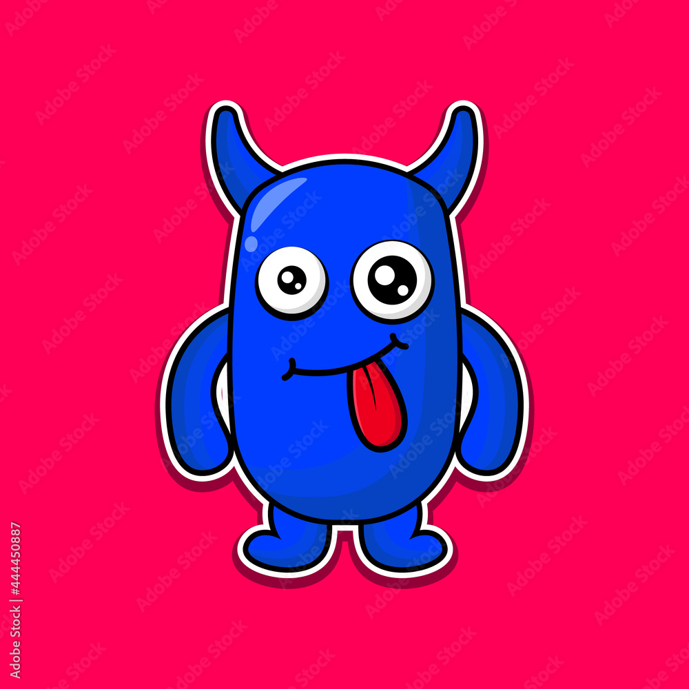 cute doodle monster design mascot kawaii cute doodle monster design mascot kawaii
