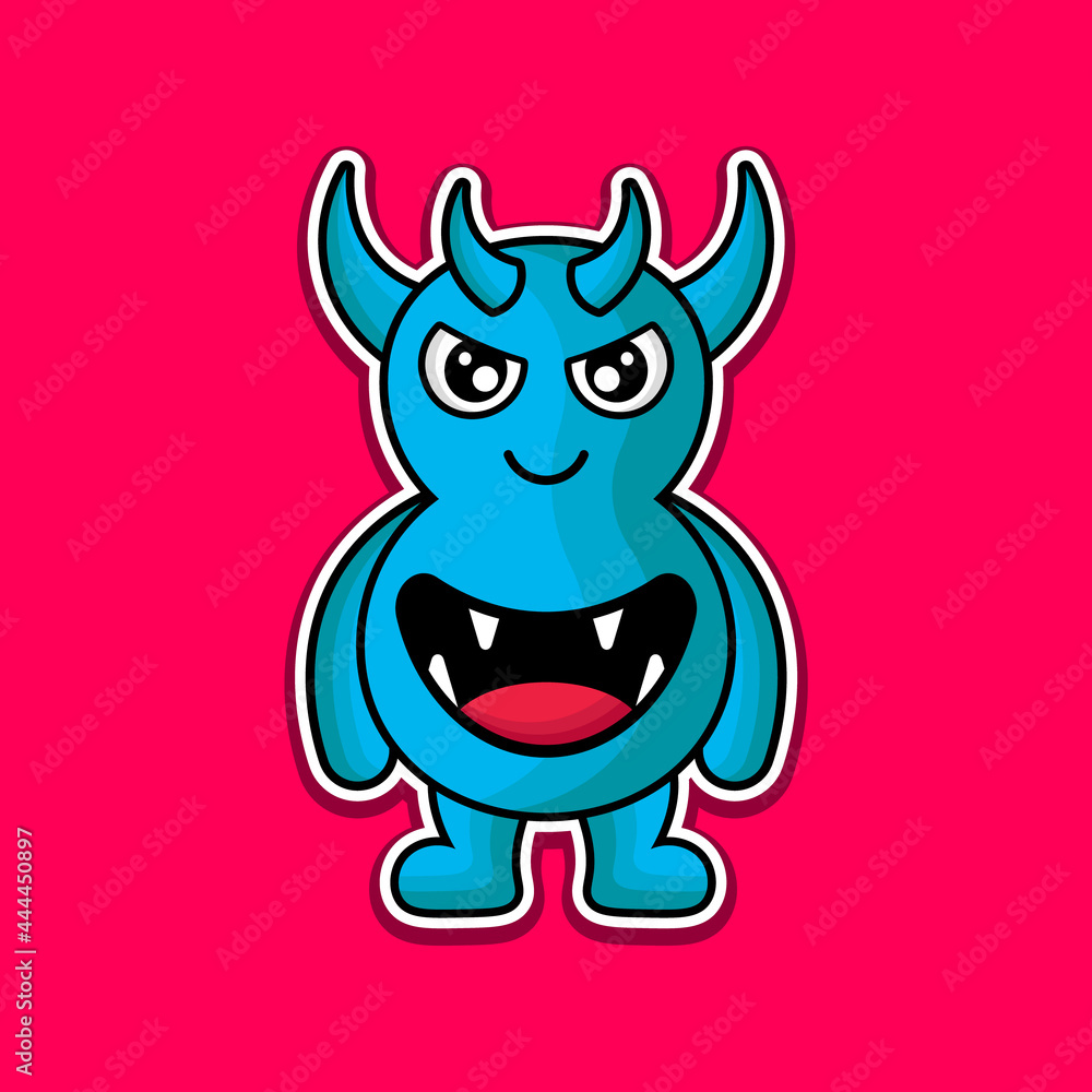 cute doodle monster design mascot kawaii cute doodle monster design mascot kawaii
