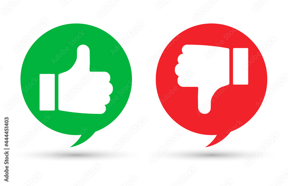 Yes and No icons / web buttons.Vector illustration isolated on white background. Yes and No icons / web buttons.Vector illustration isolated on white background.