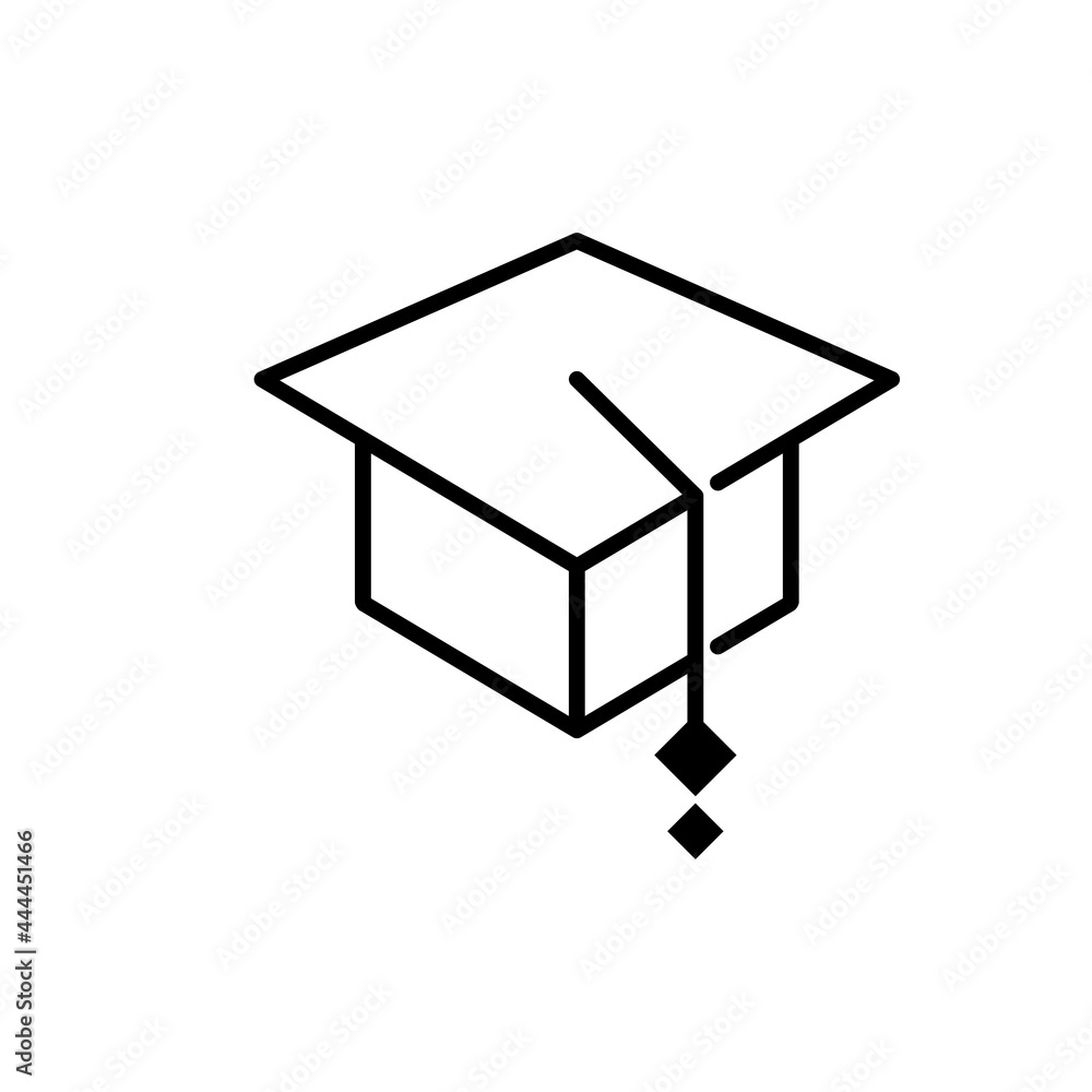 Graduation Icon Design Graphic Template Isolated Graduation Icon Design Graphic Template Isolated