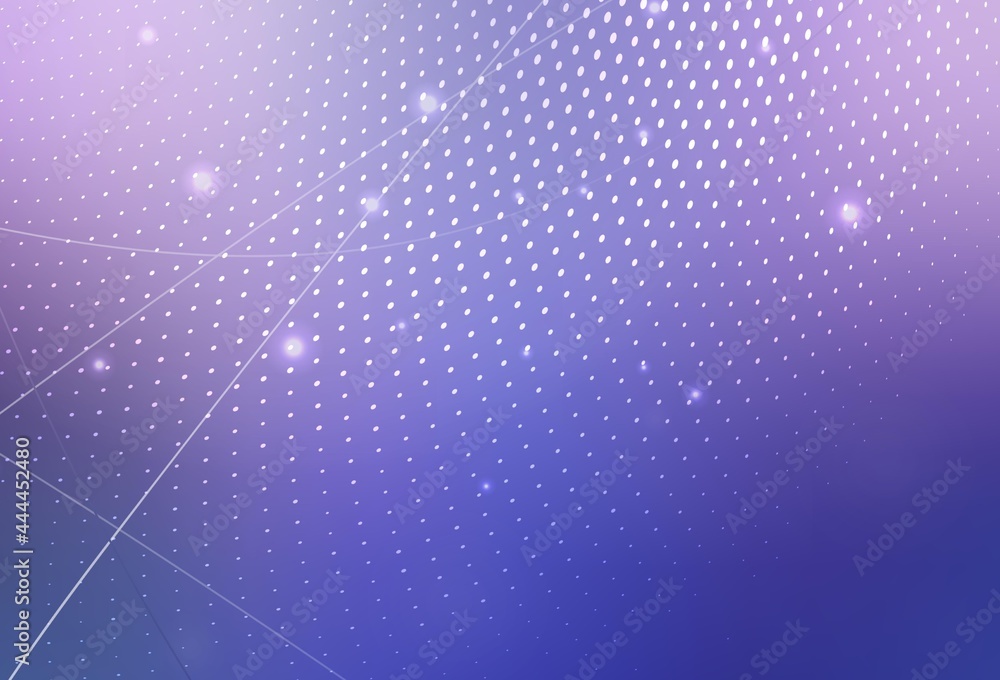 Light Pink, Blue vector Beautiful colored illustration with blurred circles in nature style.