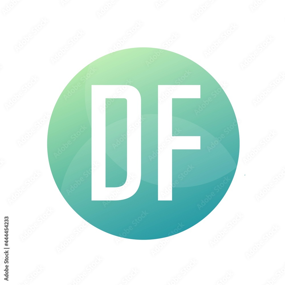 DF Letter Logo Design With Simple style DF Letter Logo Design With Simple style