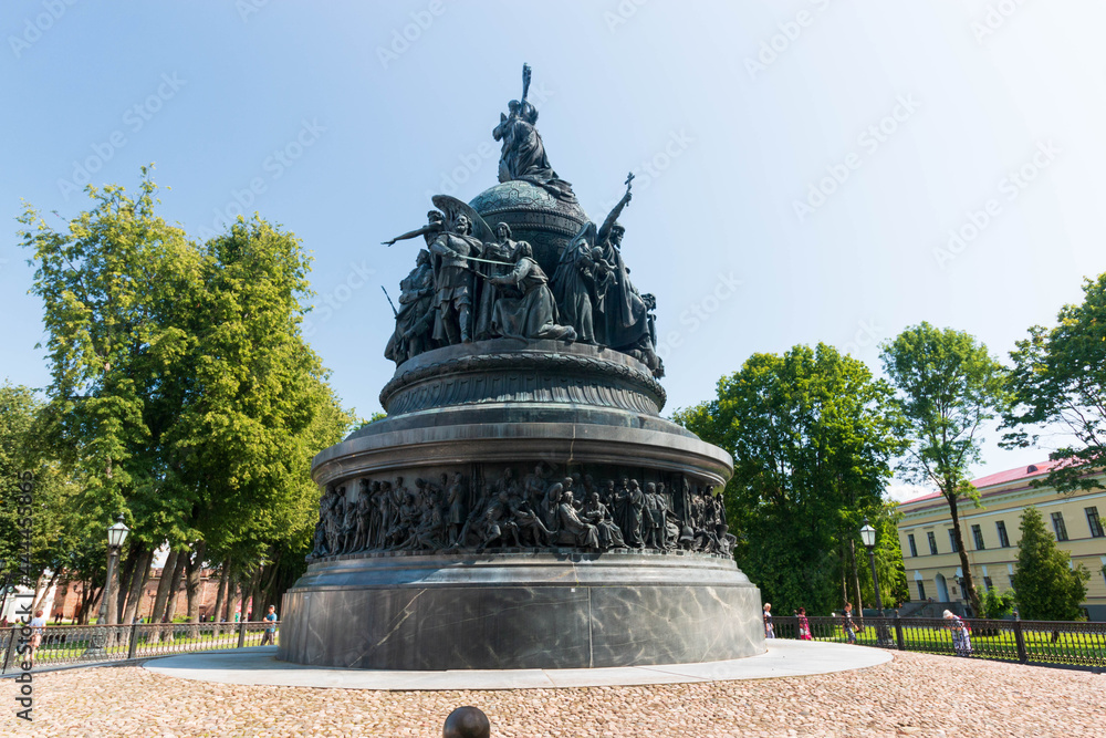 The Millennium of Russia is a bronze monument in the Novgorod Kremlin