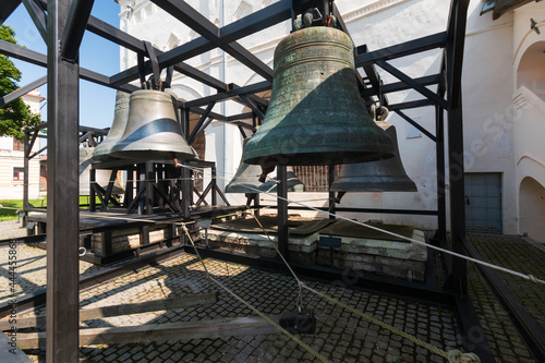 big church bells on the street