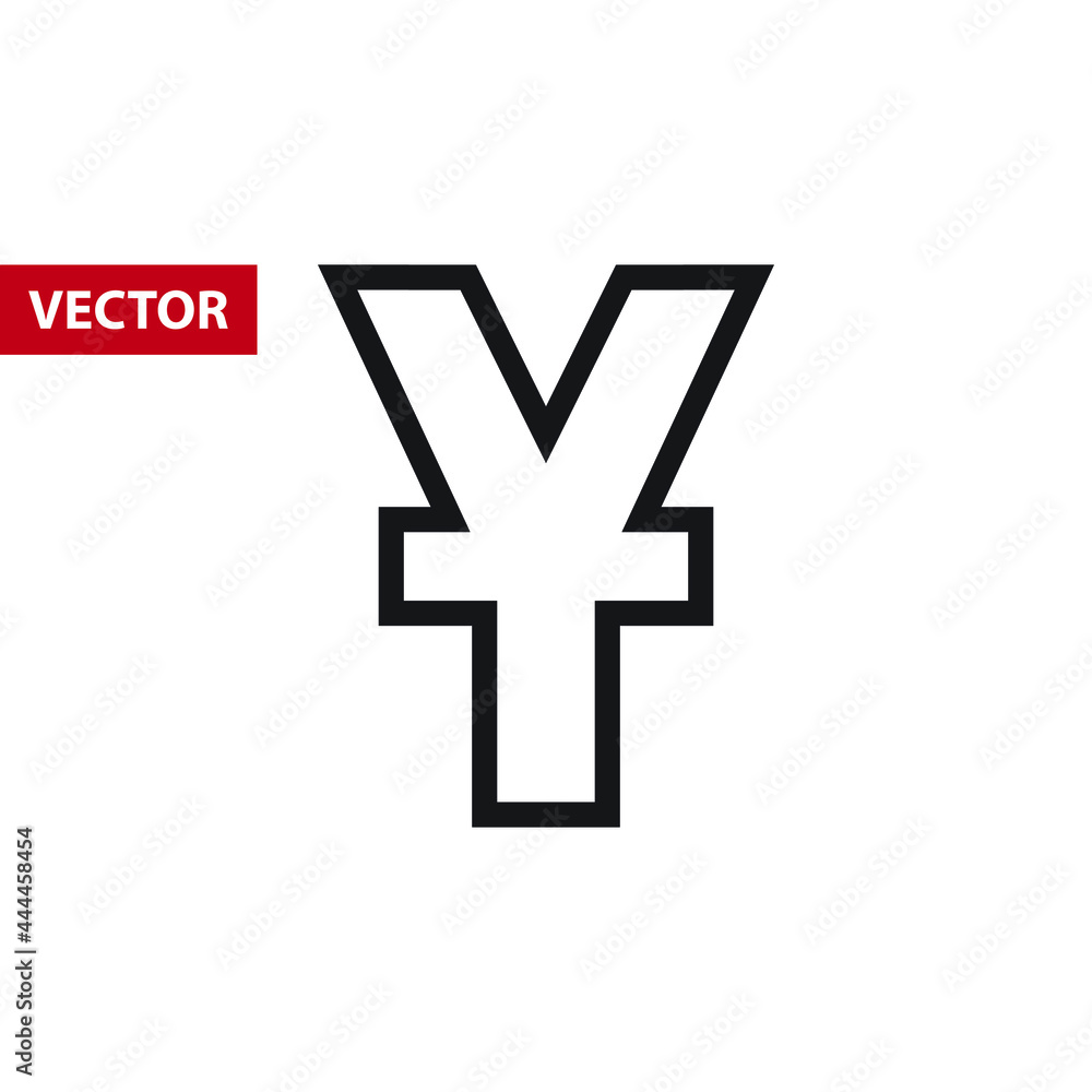 yen currency symbol minimal sign yen currency symbol minimal sign