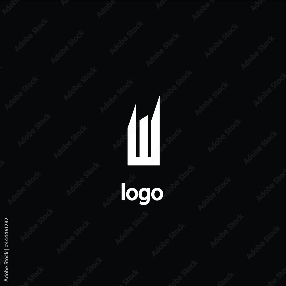 Letter W logo design vector. simple monogram icon Letter W logo design vector. simple monogram icon