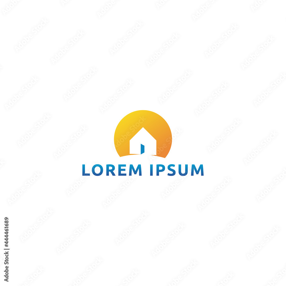 first sun home modern logo design first sun home modern logo design