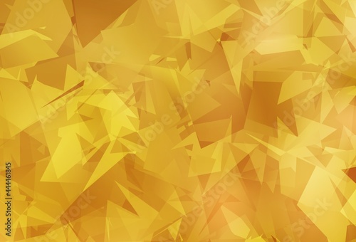 Light Orange vector template with chaotic poly shapes.