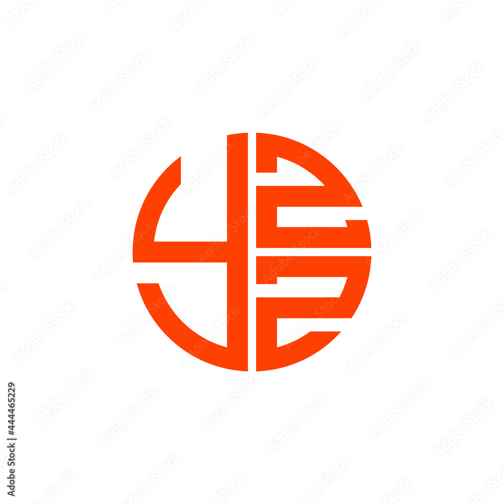 YZZ logo YZZ icon YZZ vector YZZ monogram YZZ letter YZZ minimalist YZZ triangle YZZ hexagon Circle Unique modern flat abstract logo design 