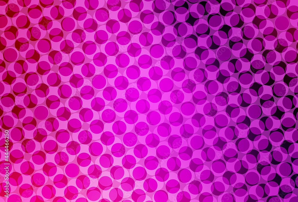 Light Pink vector pattern with spheres. Light Pink vector pattern with spheres.