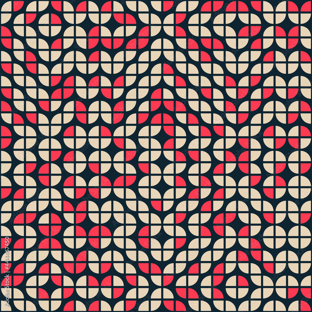 Fototapeta premium Abstract Geometric Pattern generative computational art illustration