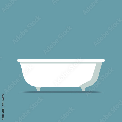 bath front vector bathroom interior illustration