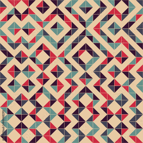 Abstract Geometric Pattern generative computational art illustration