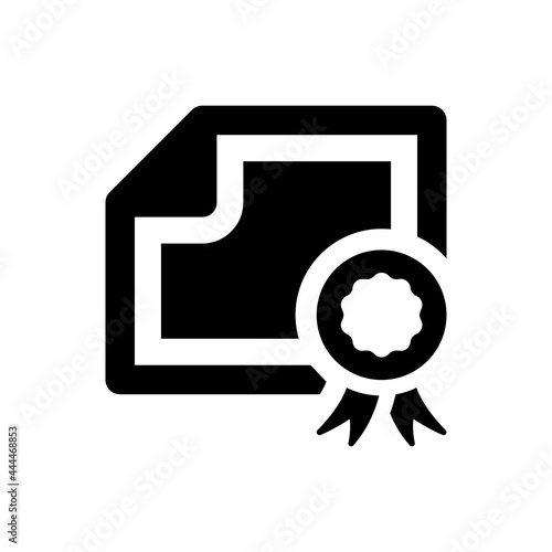 Diploma certificate icon. Vector EPS file.