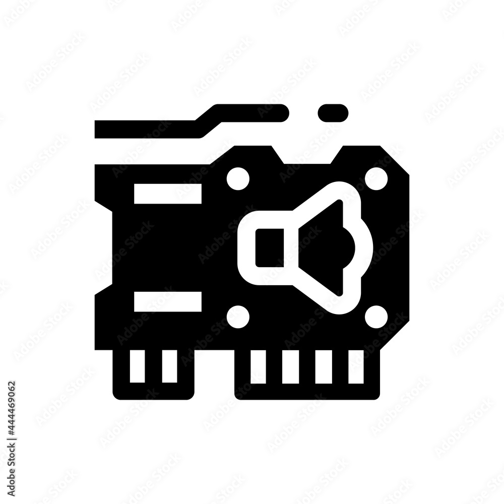 Sound card icon. Vector EPS file. Sound card icon. Vector EPS file.