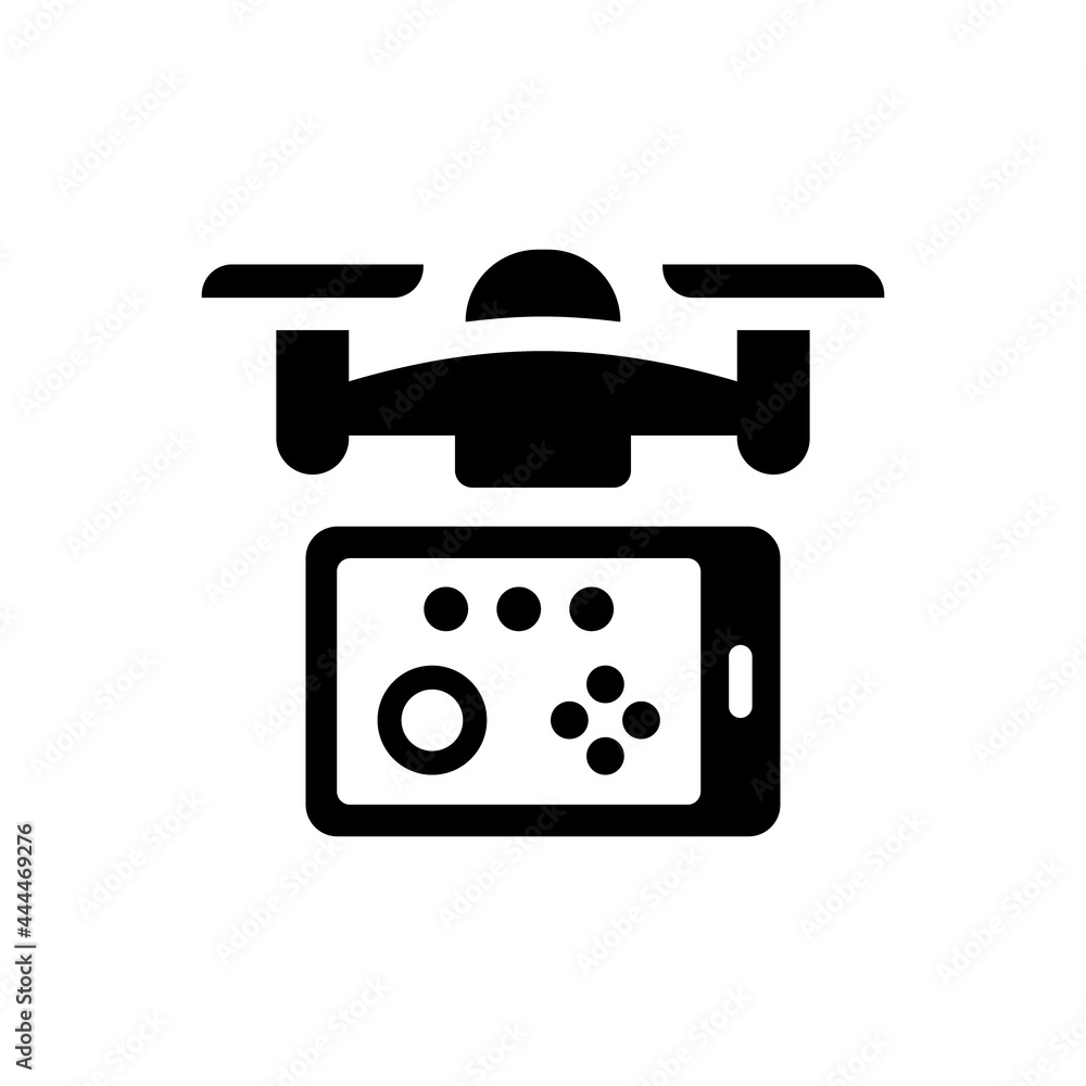 Drone mobile control icon. Vector EPS file. Drone mobile control icon. Vector EPS file.