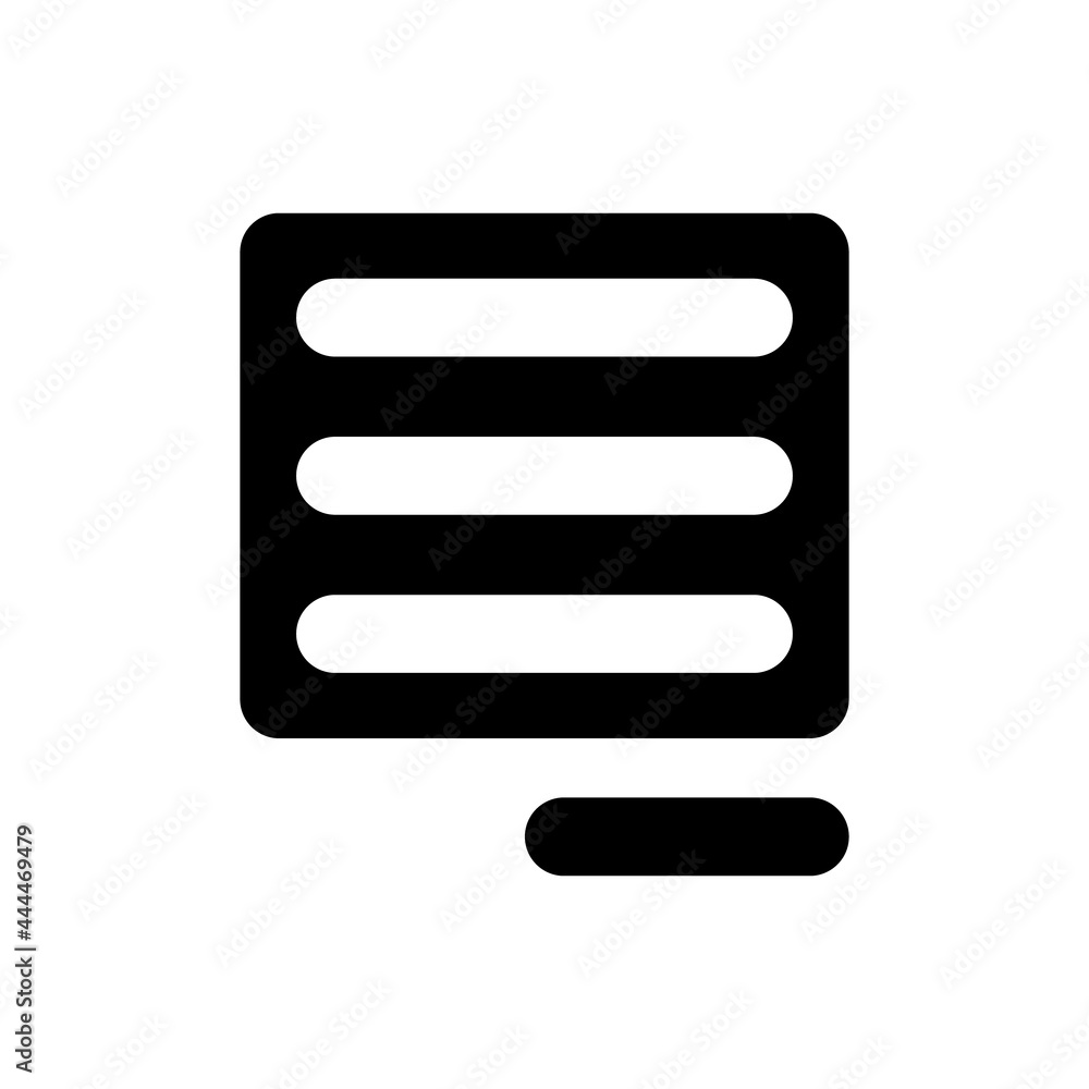 Align right icon. Vector EPS file. Align right icon. Vector EPS file.