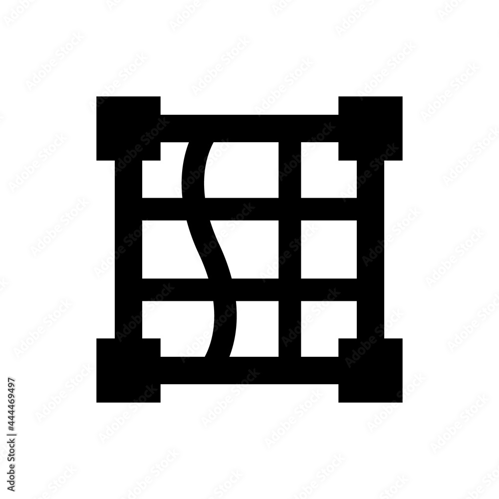 Distort grid icon. Vector EPS file. Distort grid icon. Vector EPS file.