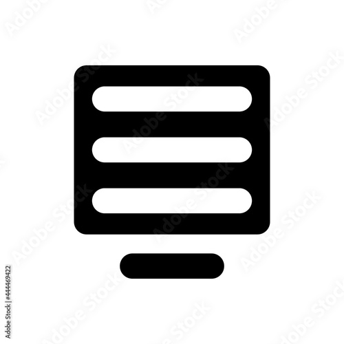 Line align center icon. Vector EPS file.