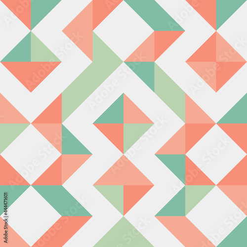 Abstract Geometric Pattern generative computational art illustration