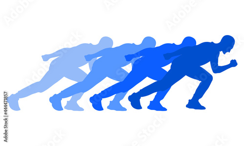 Running man silhouette 