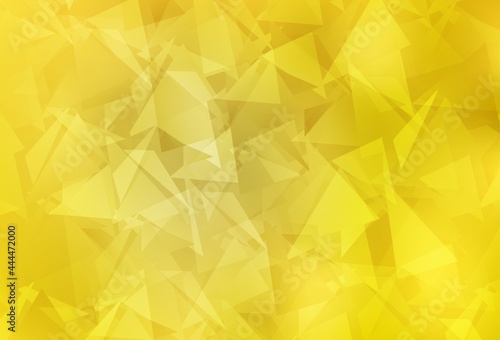 Light Yellow vector low poly background.