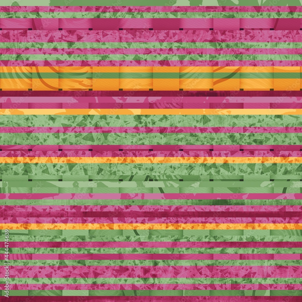 Seamless hip vogue random trendy stripe pattern print. High quality illustration. Detailed patterned strips of color. Luxury fashion or interior design print for surface design. Intricate posh style. Seamless hip vogue random trendy stripe pattern print. High quality illustration. Detailed patterned strips of color. Luxury fashion or interior design print for surface design. Intricate posh style.